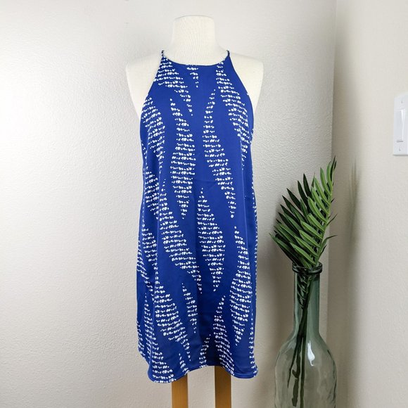 Get 2 dresses for the price of 1! Fab'rik Printed Halter Keyhole Dresses L. - Picture 1 of 15